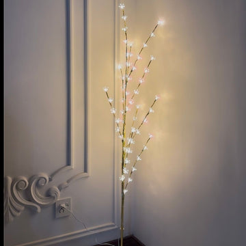Standing Lamp with Mini Tingling Flowers β 5 Feet Tall with Elegant Stand