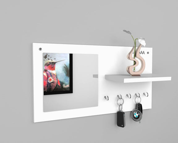 Droopy Wall Hanging Key Holder with Mirror & Shelf – eFurniture
