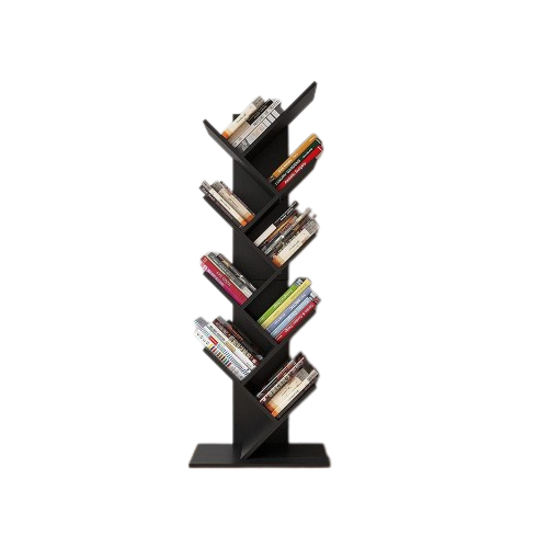 9-Shelf DIY Tree Shaped Floor Standing Bookcase, Storage Rack for Living Room/Home/Office by eFurniturePk