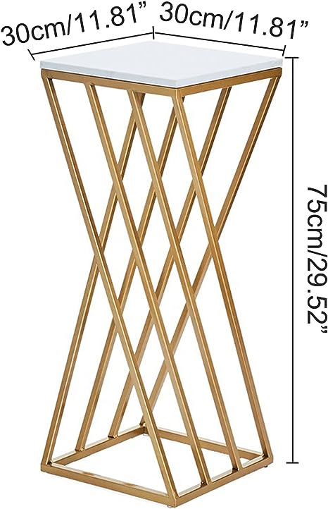 New Side Table, Luxury Marble Style Coffee Table, European Style Iron Corner Table, Two Set of Tables