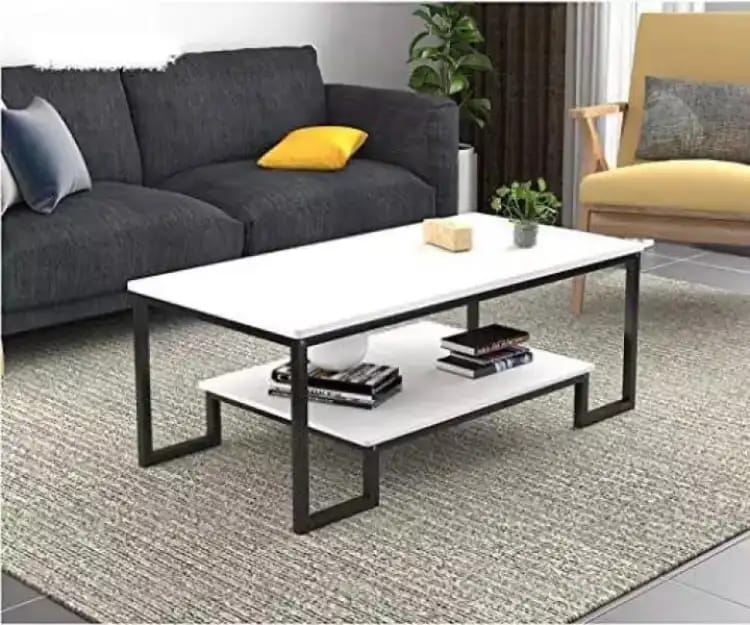Hallway Table, Living Room Table, Coffee Table, Charter Black And White Finish New Arrival , Decent Style Center Table