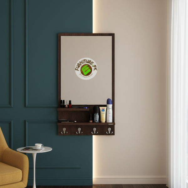 Stylish Decorative Wall Mirror with Storage Shelves