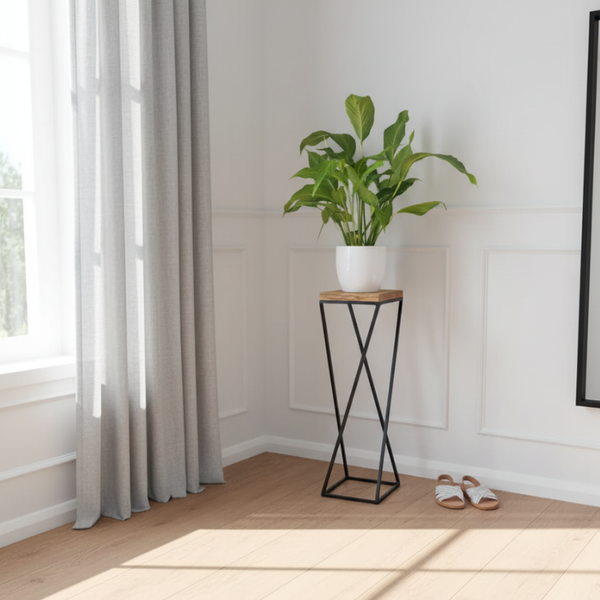 Geometric Plant Side Table Stand
