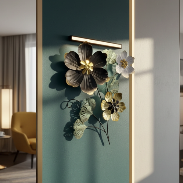 Premium 3D Metal Floral Wall Art | Elevate Your Home Decor