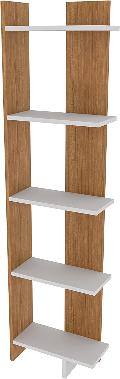 eDecor 5-Shelf Modern Display Corner Unit Bookcase Bookshelf Shelving Unit (Customize)