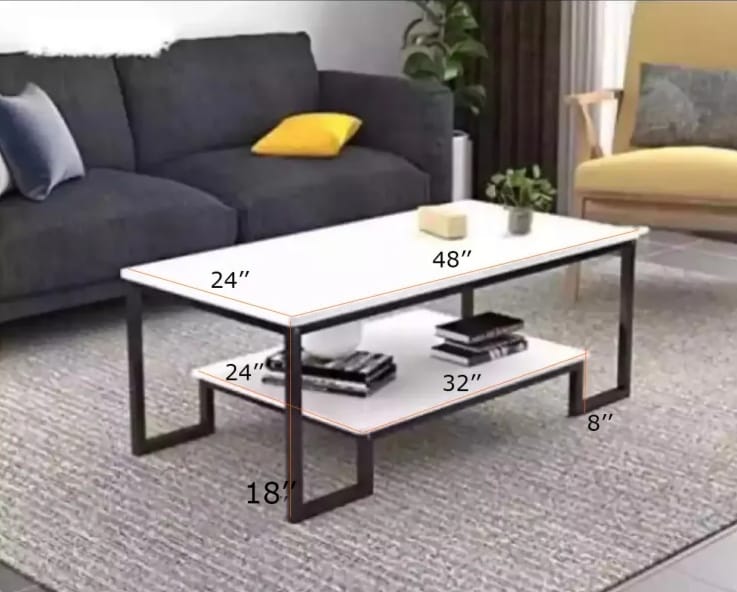 Hallway Table, Living Room Table, Coffee Table, Charter Black And White Finish New Arrival , Decent Style Center Table