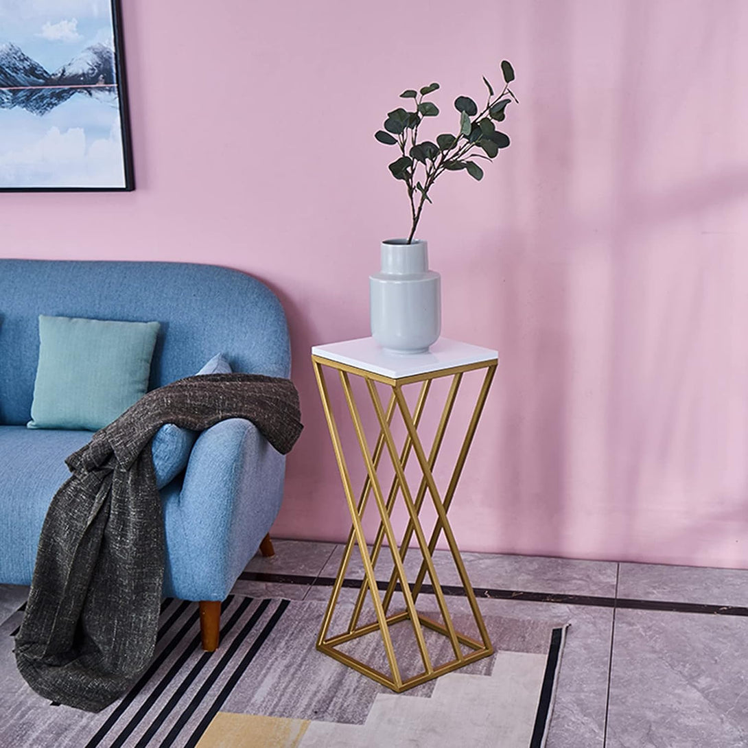 New Side Table, Luxury Marble Style Coffee Table, European Style Iron Corner Table, Two Set of Tables