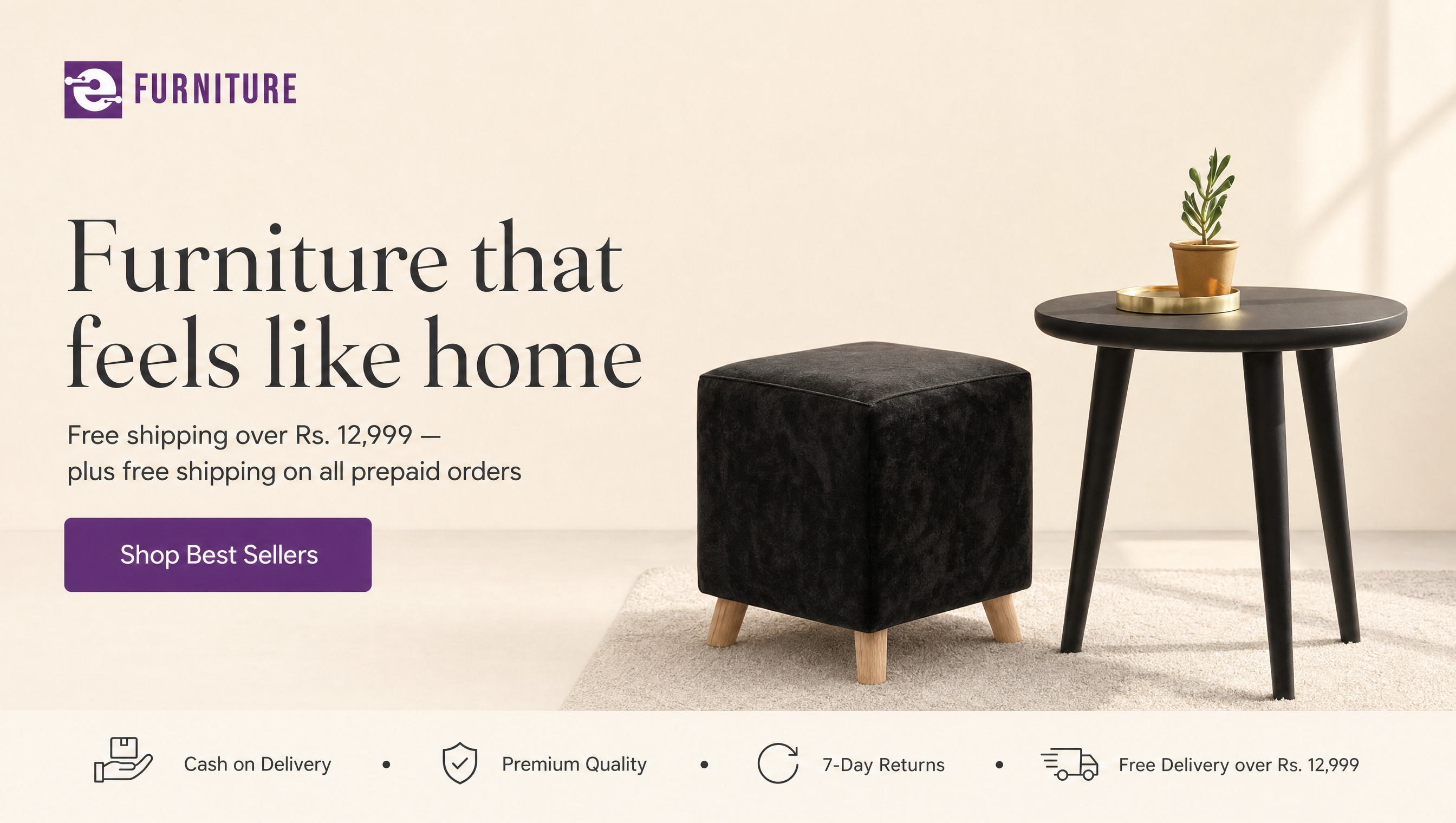 eFurniture hero banner desktop